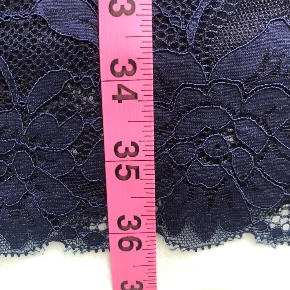 Guess Sleeveless Navy Lace Mini Dress - Picture 6 of 7